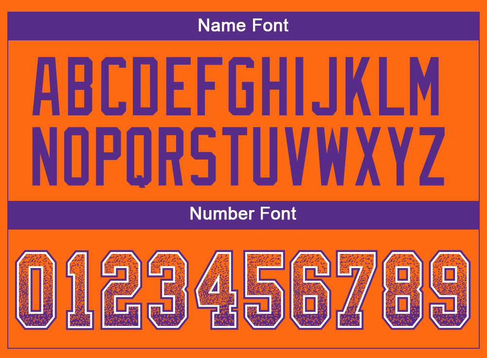 Custom Orange Purple-White Drift Fashion Football Jersey - Fan Version