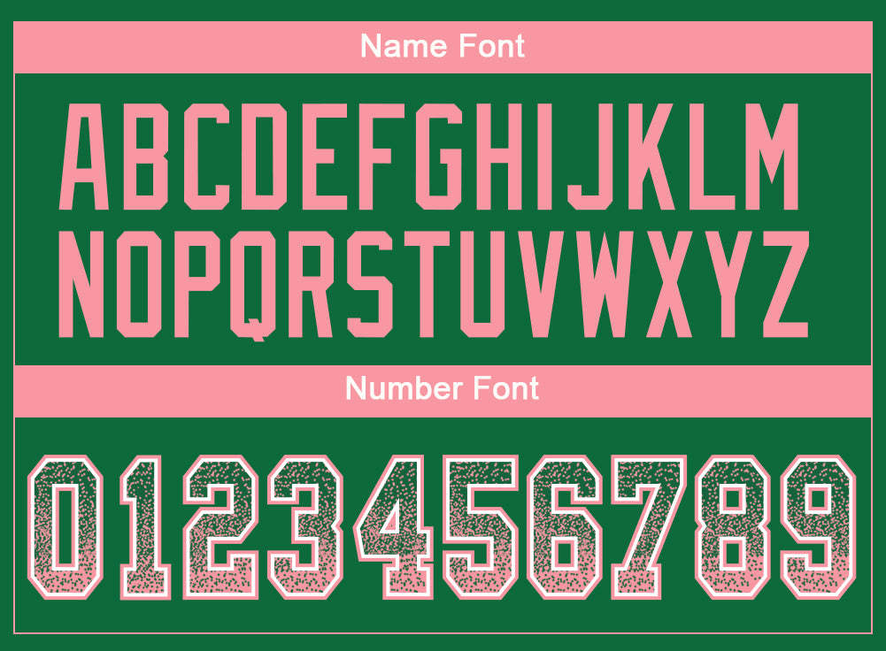 Custom Kelly Green Medium Pink-White Drift Fashion Football Jersey - Fan Version