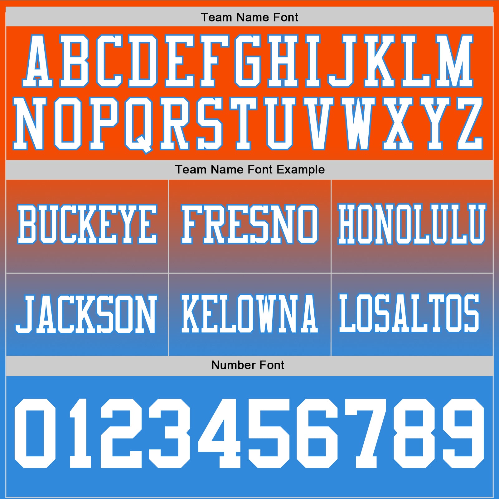 Custom Orange White-Powder Blue Authentic Fade Fashion Football Jersey - Player Version