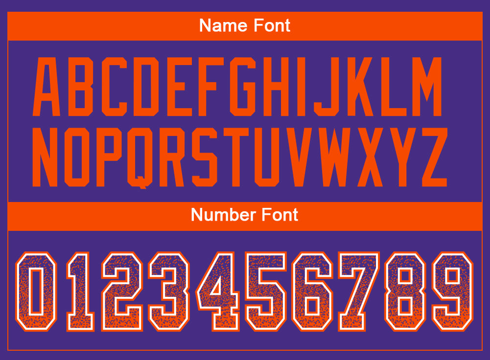 Custom Purple Orange-White Drift Fashion Football Jersey - Player Version