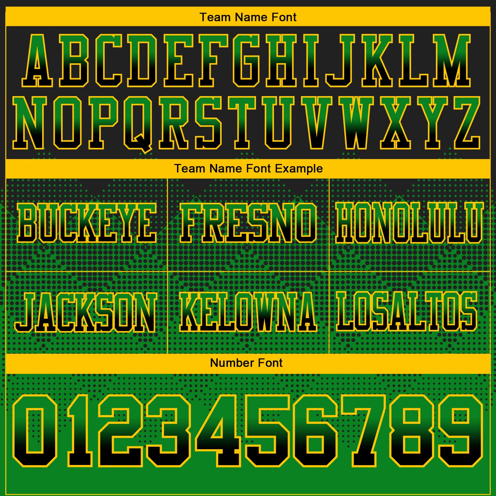 Custom Black Grass Green-Yellow Authentic Gradient Square Shape 7V7 Flag Football Jersey - Fan Version