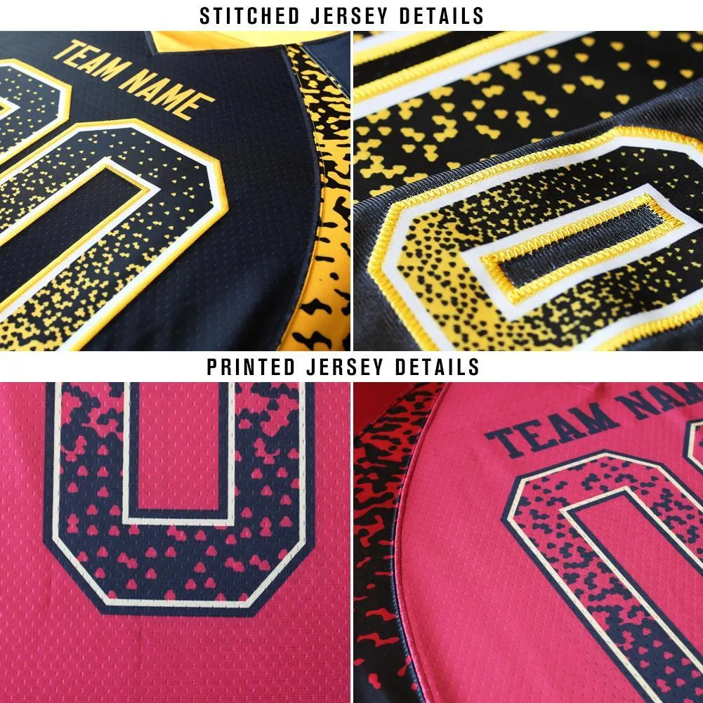 Custom Kelly Green Medium Pink-White Drift Fashion Football Jersey - Fan Version