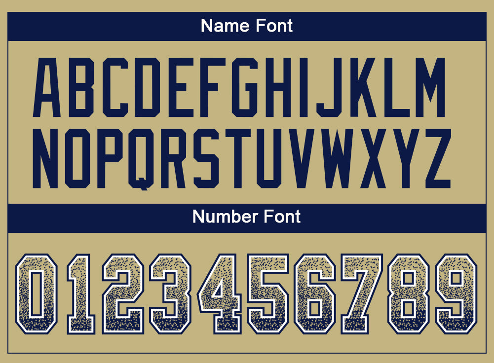 Custom Vegas Gold Navy-White Drift Fashion Football Jersey - Fan Version